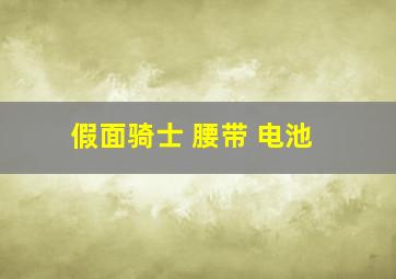 假面骑士 腰带 电池